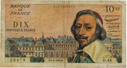 10 Nouveaux Francs RICHELIEU FRANCE  1960 F.57.05 B