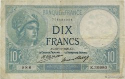 10 Francs MINERVE FRANCIA  1926 F.06.11a BC