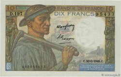 10 Francs MINEUR FRANCE  1949 F.08.22