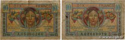 10 Francs TRÉSOR FRANÇAIS Lot FRANCIA  1947 VF.30.01 RC+