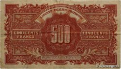 500 Francs MARIANNE fabrication anglaise FRANCE  1945 VF.11.01 TB