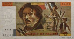 100 Francs DELACROIX FRANCE  1978 F.68.03 F+