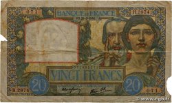 20 Francs TRAVAIL ET SCIENCE FRANCIA  1941 F.12.12 MC