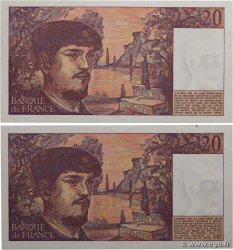 20 Francs DEBUSSY Lot FRANCE  1980 F.66.01 SUP