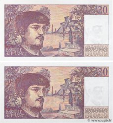 20 Francs DEBUSSY Lot FRANCE  1980 F.66.01 XF