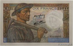 10 Francs MINEUR FRANCIA  1947 F.08.17 SC+