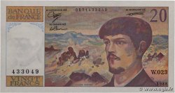 20 Francs DEBUSSY FRANCIA  1988 F.66.09W23 q.FDC