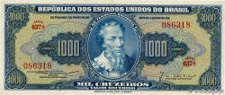 1000 Cruzeiros BRASIL  1955 P.156c EBC+