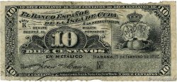 10 Centavos CUBA  1897 P.052a BC