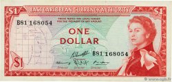 1 Dollar EAST CARIBBEAN STATES  1965 P.13g EBC