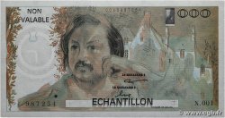 1000 Francs BALZAC Échantillon FRANCIA  1980 EC.1980.01