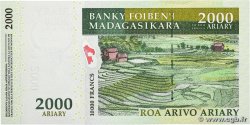 10000 Francs - 2000 Ariary Commémoratif MADAGASCAR  2007 P.093 FDC