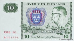 10 Kronor SWEDEN  1988 P.52e