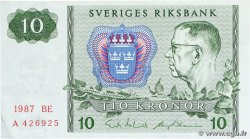 10 Kronor SWEDEN  1989 P.52e