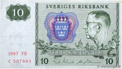 10 Kronor SUÈDE  1987 P.52e