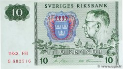 10 Kronor SWEDEN  1983 P.52e