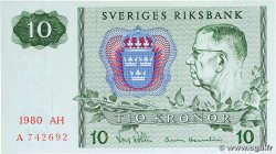 10 Kronor SUÈDE  1980 P.52e pr.NEUF