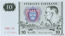 10 Kronor SWEDEN  1980 P.52e