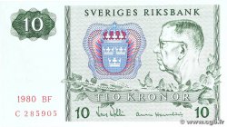 10 Kronor SWEDEN  1980 P.52e