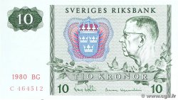 10 Kronor SWEDEN  1980 P.52e