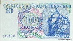 10 Kronor Commémoratif SUÈDE  1968 P.56