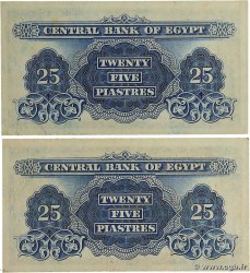 25 Piastres Lot ÉGYPTE  1965 P.035b TTB