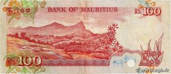 100 Rupees MAURITIUS  1986 P.38 VF-