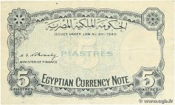 5 Piastres EGIPTO  1940 P.165a BC+