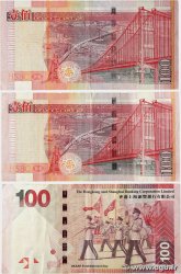 100 Dollars Lot HONG KONG  2006 P.209c/f et P.214b TB+