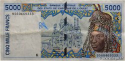 5000 Francs ÉTATS DE L AFRIQUE DE L OUEST  1995 P.713Kd