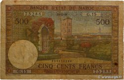 500 Francs MOROCCO  1956 P.46