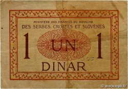 1 Dinar YUGOSLAVIA  1919 P.012 q.BB