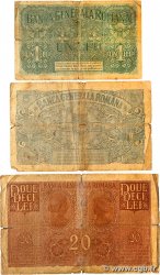 1, 5  et 20 Lei Lot ROUMANIE  1917 P.M03, P.M05 et P.M06 AB