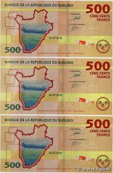 500 Francs Consécutifs BURUNDI  2018 P.50 FDC