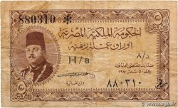 5 Piastres EGYPT  1940 P.165a