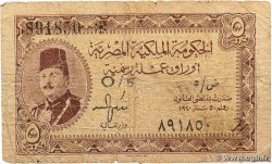 5 Piastres EGYPT  1940 P.165a