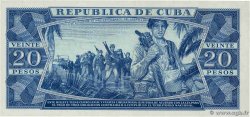 20 Pesos CUBA  1961 P.097a AU