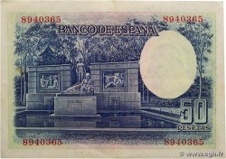 50 Pesetas ESPAGNE  1935 P.088 SUP