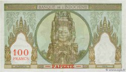 100 Francs TAHITI  1961 P.14d VF