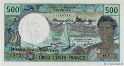 500 Francs NUEVAS HÉBRIDAS  1980 P.19c FDC