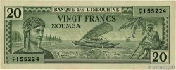 20 Francs NOUVELLE CALÉDONIE  1944 P.49 q.SPL