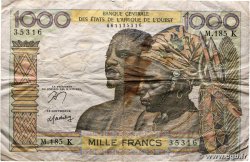 1000 Francs ÉTATS DE L&nbsp;AFRIQUE DE L&nbsp;OUEST  1978 P.703Kn