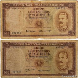 100 Escudos Lot TIMOR  1959 P.24a 