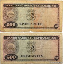 500 Escudos Lot TIMOR  1959 P.25a B