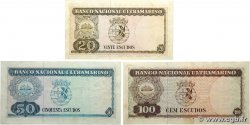 20, 50 et 100 Escudos Lot TIMOR  1963 P.26a, P.27a et P.28a TTB