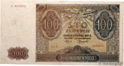 100 Zlotych POLOGNE  1941 p.103 TB+