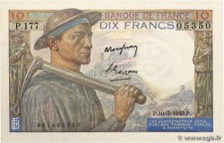 10 Francs MINEUR Numéro radar FRANCE  1949 F.08.20 AU+