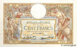 100 Francs LUC OLIVIER MERSON grands cartouches FRANKREICH  1928 F.24.07 VZ