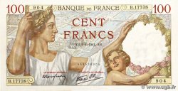 100 Francs SULLY FRANCE  1941 F.26.44