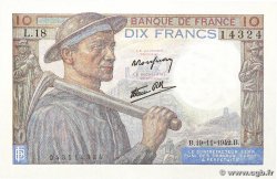 10 Francs MINEUR FRANCE  1942 F.08.05